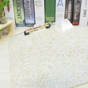 <strong>Custom</strong> Acrylic <strong>Clipboard</strong> Gold Glitter A4 <strong>A5</strong> A6 Size Acrylic <strong>Clipboard</strong> for Office Stationery Items