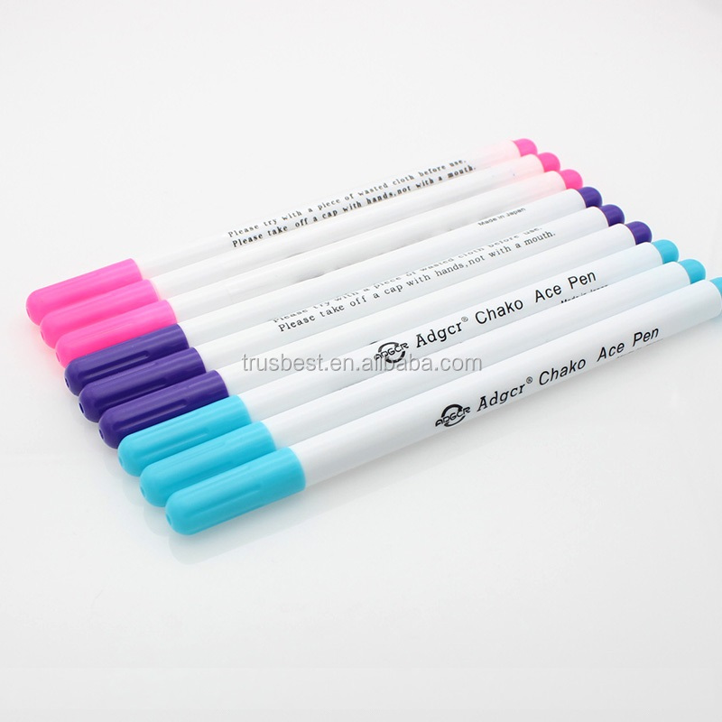 3 + 1 PCS Air Erasable Pen Easy Wipe Off Water Soluble Fabric Marker Pen Temporary Marking交換TailorのためChalk縫製