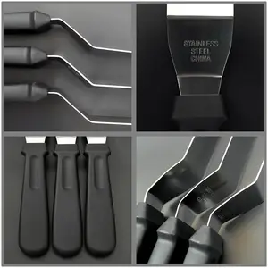 Icing Spatula Set Of 3 Professional Stainless Steel Cake Decorating Frosting Spatulas