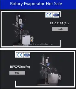 China laboratório evaporador rotativo a vácuo com chiller industrial 50L 10L 20L