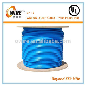 Lan Cable CM ( UL ) FTP <span class=keywords><strong>Cat6</strong></span> 4 par <span class=keywords><strong>23AWG</strong></span> 305 M / Roll de cobre desnudo prueba <span class=keywords><strong>FLUKE</strong></span> - Product Image 1