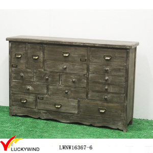 Meuble de rangement rustique en bois massif avec tiroirs et <span class=keywords><strong>tableau</strong></span> noir, fabrication et livraison de meubles pour <span class=keywords><strong>la</strong></span> maison - Product Image 6