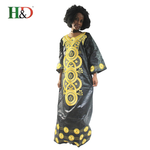 H & D Alibaba Chinese clothing manufacturers <span class=keywords><strong>Bazin</strong></span> Riche <span class=keywords><strong>Getzner</strong></span> African dresses with Photo - Product Image 2