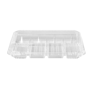 Disposable pet Clear Customized Food Grade Clamshell Plastic Food Box