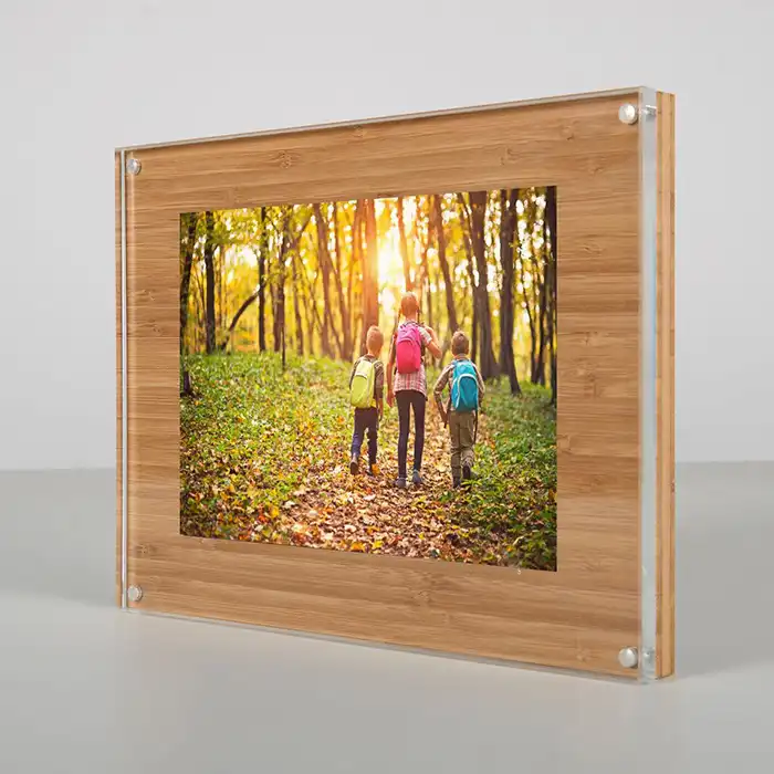 Acrylic Block Photo Frame - Clear, 4x6, Tabletop