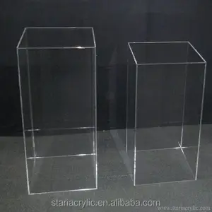 Clear Acrylic Display Plinth Pedestal Display Square Cube Platform