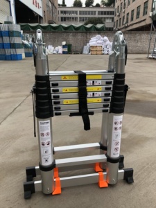 PRODUIT À VENTE CHAUDE <span class=keywords><strong>Échelle</strong></span> <span class=keywords><strong>télescopique</strong></span> pliable en aluminium de 5 m - Product Image 2