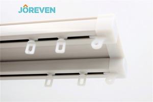 Cortina de plástico de <span class=keywords><strong>PVC</strong></span>, riel de doble vía para accesorios de cortina, gran oferta - Product Image 4