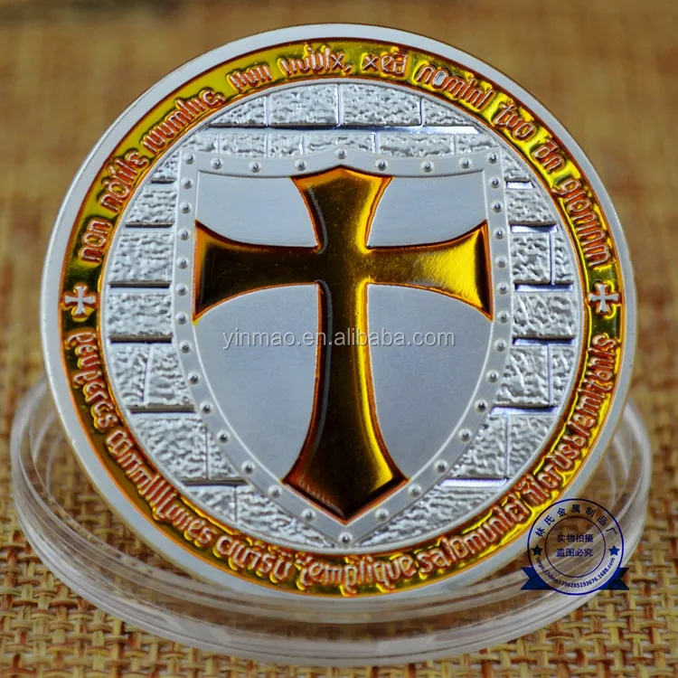 Cross Shield Knights templar 3 warna koin Token