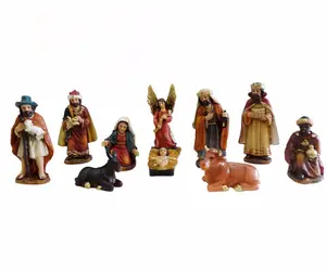 Polyresin Traditional Christmas Nativity Scene Set Wholesale