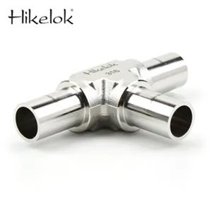 Hikeelok — raccords soudés à bras Long, raccords soudés des soudures, 316 L, 1/4 à 1 ", 6mm à 18mm, Ultra haute pureté, poignées croisées
