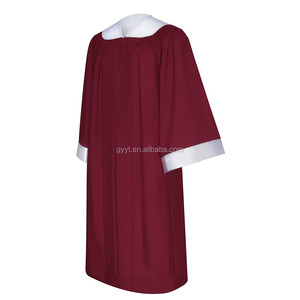 Batas de pastor de servicio OEM, túnicas de clero al por mayor para púlpitos de Iglesia gratis - Product Image 4