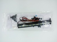 Kit de barre lumineuse en aluminium Fozen Hobby 7 LED 4-6V 500mm blanc pour voitures RC et crawlers 1/10 avec systèmes radio