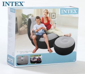 Canapé-Lit Gonflable d'Extérieur Intex 68564 en PVC Floqué avec Ottomane, Ultra Confortable Deux Places pour Adultes pour Parcs - Product Image 6