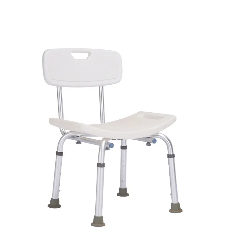 Factory Direct Nylon round Shower Seat Stool Adjustable Bath Chair for Elderly & Disabled Health Care Folding Function