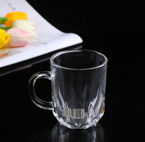 Eco-Friendly Transparent big size beer mug with handle beer drinking glass