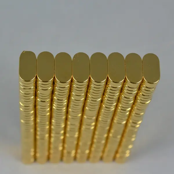 permanent n35 disc ndfeb neodymium magnet gold