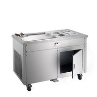 Etl Certificering Gebakken Ijs Machine/Gebakken Ijs Roll Machine/Gebakken Roll Ijs Machine