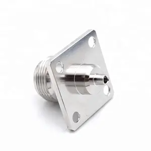 N series n conector de braçadeira fêmea/jack flange solda para rg405 cabo coaxial