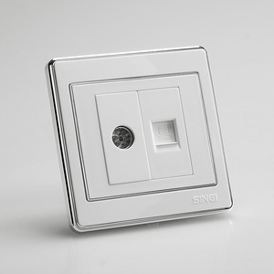 1 gang Satélite + ordenador televisión agujero y poste <span class=keywords><strong>de</strong></span> la red telefónica y toma <span class=keywords><strong>de</strong></span> TELEVISIÓN - Product Image 2