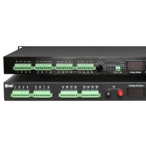 High quality 19 inch rack mount 12V dc power supply ,16 Channels output,480W.