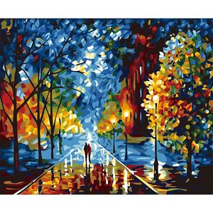 Dipinto a Olio Moderno <span class=keywords><strong>su</strong></span> <span class=keywords><strong>Tela</strong></span>, Arte Murale con Paesaggio Astratto per Decorazione Domestica - Product Image 3