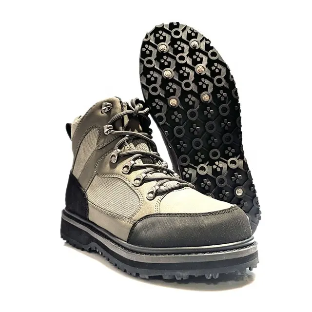 Best Quality Waterproof Fly Fishing Wading Boots with Rubber Sole