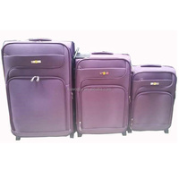 Haute qualité polyester 1680 D TSA serrure bagages valise tirer poignée amovible 4 roues 3 pc chariot cas