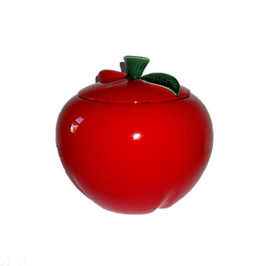 Red Apple decorar regalo de cerámica cookie jar