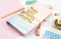 Impression de cahier personnalisé cahiers pour stationnaire école en cuir vintage journal a5 agenda en cuir avec reliure à anneaux