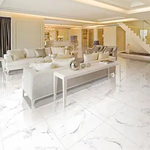 白色地板瓷器60X60瓷器卡拉拉阳台卡拉卡塔瓷砖