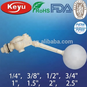 Keyu OEM 1/<span class=keywords><strong>4</strong></span> "đến 2" <span class=keywords><strong>inch</strong></span> Nhựa Float bóng van cho bể chứa nước - Product Image 2