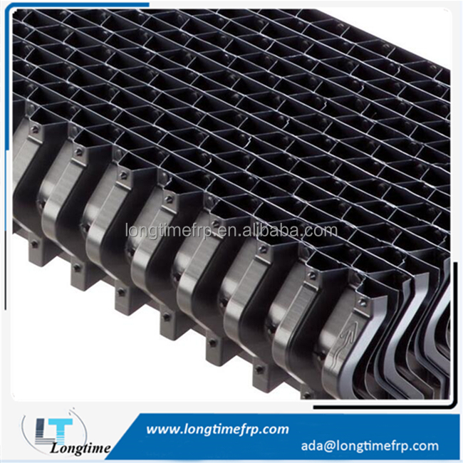 Entrée d'air persiennes PVC Dérive Éliminateur D'eau, nid d'abeille PVC eau drift eliminator
