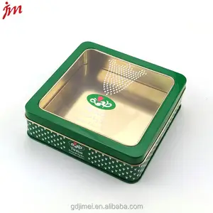 Dates saudi arabia packaging tin box with clear window
