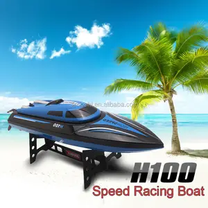 Ultime scherza il regalo del giocattolo Skytech H100 Impermeabile Barca del RC 2.4 GHz 4 canale 30 km/H Corsa Ad Alta Velocità 180 Gradi di Vibrazione RC barca da pesca