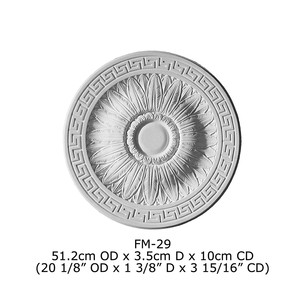 Médaillon de <span class=keywords><strong>plafond</strong></span> en polyuréthane <span class=keywords><strong>pour</strong></span> la décoration de maisons et villas, rosette de <span class=keywords><strong>plafond</strong></span>, <span class=keywords><strong>plaque</strong></span> de base <span class=keywords><strong>pour</strong></span> luminaire - Product Image 6