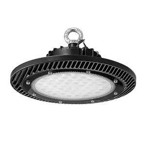 KCD Logam Halida Halus Ramping Gudang Linear Kecerahan Tinggi LED Aluminium UFO Cahaya Teluk Tinggi 100W 150W 200W