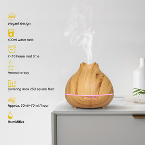 LED ultrasonido aroma difusor de aceite esencial humidificador de aire <span class=keywords><strong>aromaterapia</strong></span> purificador - Product Image 3