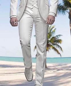 Mode Blanc Nouveau <span class=keywords><strong>Style</strong></span> 3 Pièces Slim Fit pour <span class=keywords><strong>Costume</strong></span> <span class=keywords><strong>Homme</strong></span> WF058 - Product Image 4