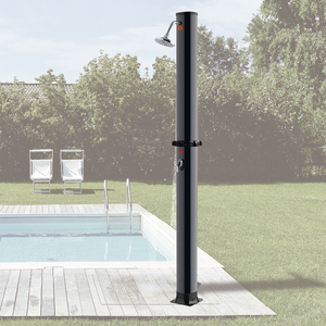 <span class=keywords><strong>Douche</strong></span> <span class=keywords><strong>solaire</strong></span> extérieure <span class=keywords><strong>Poolstar</strong></span> P2608/FT 35L en PVC noir, 2 sections, montage facile, chauffage en 3 heures, taille 218 cm, REACH ROHS BSCI - Product Image 2