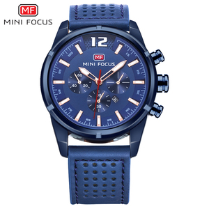 Zakol — montre à Quartz MINI FOCUS pour hommes, multi-fonction, bracelet en cuir marin, calendrier, 3 cadrans, <span class=keywords><strong>6</strong></span> mains, référence mf05g - Product Image 5