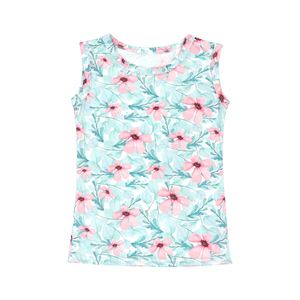Sin mangas de la venta caliente bebé camisetas y cómodo suave tops de bebé niña floral impreso genial chicas tops y t camisa - Product Image 3