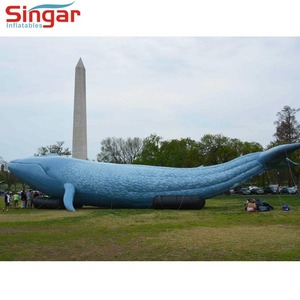 Outdoor Display Animal Model Giant Inflatable Blue <strong>Whale</strong> for Sale