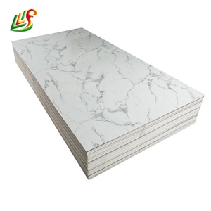 Cao Bóng Pvc Cứng Nhắc Tấm Trọng Lượng Nhẹ Pvc Faux Đá Tường Bao Gồm Mặt Tiền Nhân Tạo Đá Uv Đá Cẩm Thạch Tấm - Product Image 1