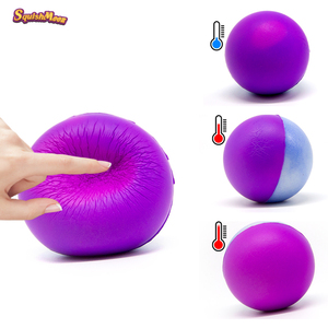 2021 nuovo oggetto palla antistress giocattoli cambiamento di colore giocattolo temperatura cambiando licenza lento aumento palla giocattolo Squishy - Product Image 1