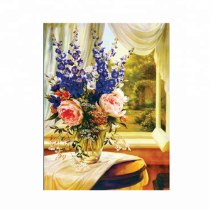 3D célèbre photo moderne coloré fleur en <span class=keywords><strong>vase</strong></span> 3d lenticulaire tournesol photo - Product Image 3