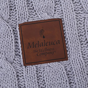 China por mayor de alta calidad propia fábrica gris 2 capa tejer lana chunky Manta - Product Image 3