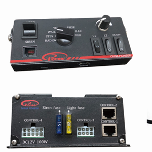 連邦信号100w 12v 24v緊急警報警報ホーンスピーカー救急車サイレンアンプ - Product Image 2