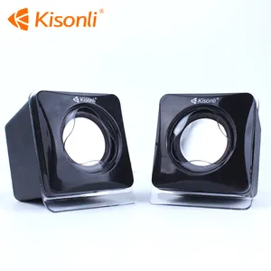 Kisonli V410 siyah renk 3w Mini usb Pc için hoparlör