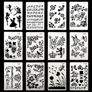 Plastic Stencils Templates for Scrap Booking Notebook Diary Drawing Stencils